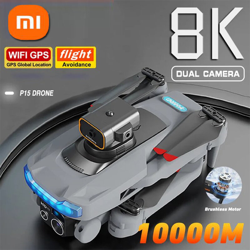 Xiaomi P15 Drone 8K Professional Camera GPS HD Aerial Photography Dual Camera Obstacle Avoidance Optical Flow Positioning Drone