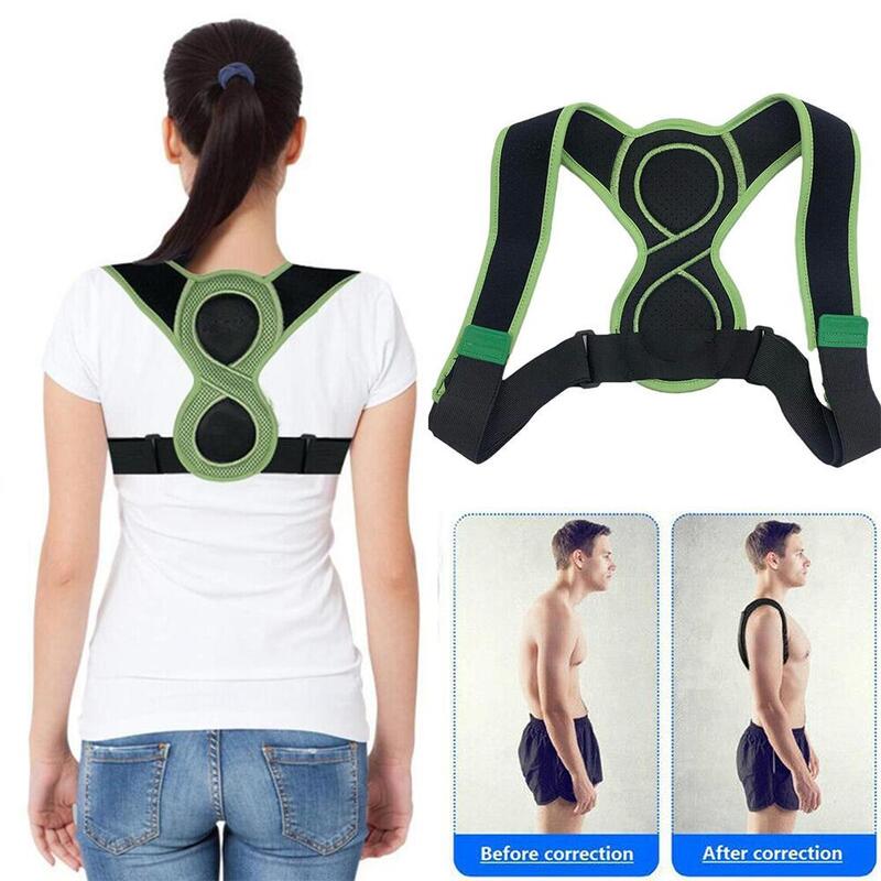 Ceinture de posture réglable pour enfants et adultes, attelle pour le haut du dos, soutien du cou et du dos, soutien de la colonne vertébrale initiée, 8 formes