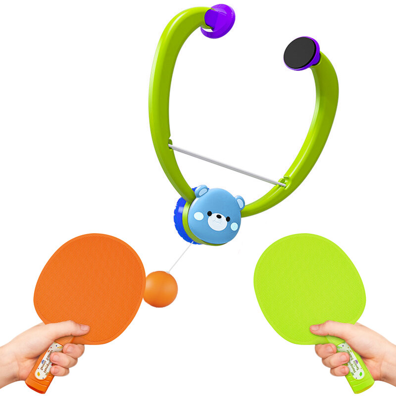 Podwieszany PingPong trener stół pingpongowy do użytku wewnątrz samokształcenie zestaw rozrywka zabawka dla dzieci poprawić koordynacja oka dzieci Birthda