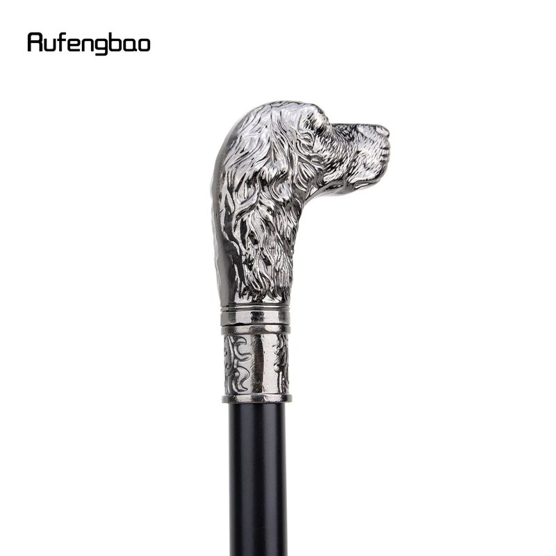 スライバーロイヤル犬の頭杖ファッション装飾杖紳士エレガントなコスプレ杖ノブクロジエ93cm