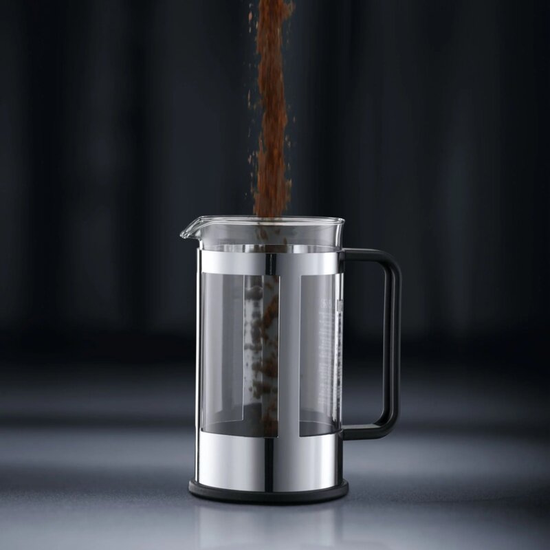 Bodum 34 oz Kenya French Press Coffeemaker, Stainless Steel