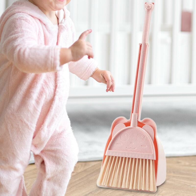 Children Sweeping House Cleaning Toy Set Educational Toys Kids Broom Dustpan Set Toddlers Cleaning Toys Set for Boys Age 3-6