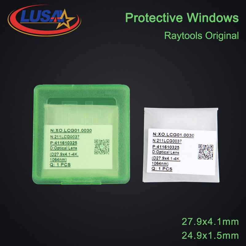 Raytools-Janelas e Espelhos de Proteção Original, 27.9x4.1mm 211LCG0037 24.9x1.5 211LCG0020 para Raytools BT240S BM111