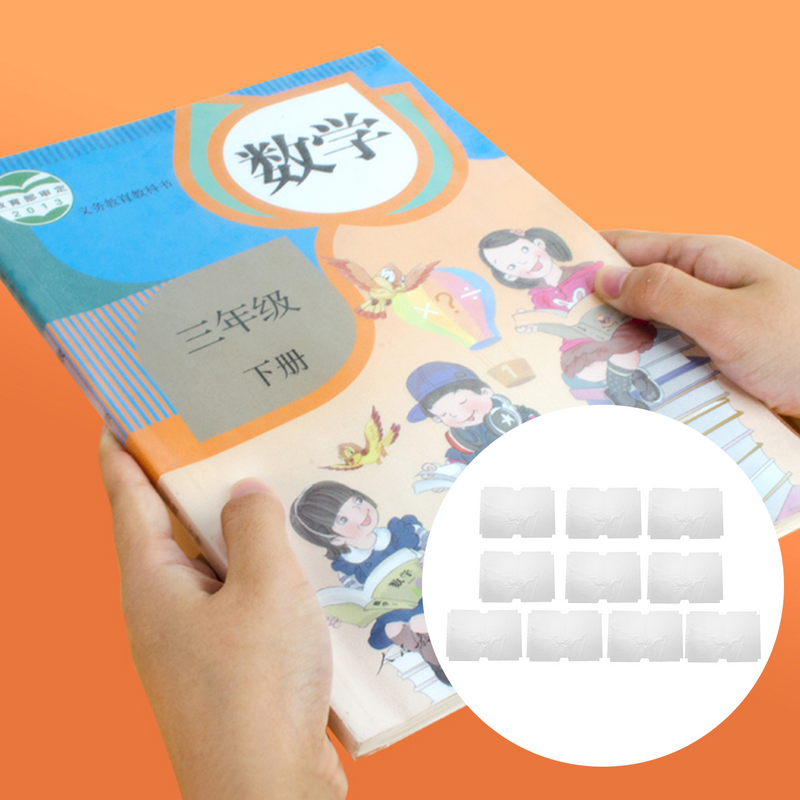 Capa de livro plástica transparente para estudante, pele autoadesiva, capa protetora de livro didático, 32K