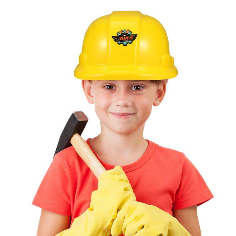 Chapeau de Construction Jaune pour Enfants, Costume de Travailleur Dur, Fournitures de Jeu, Jouets de Cosplay, de Sécurité
