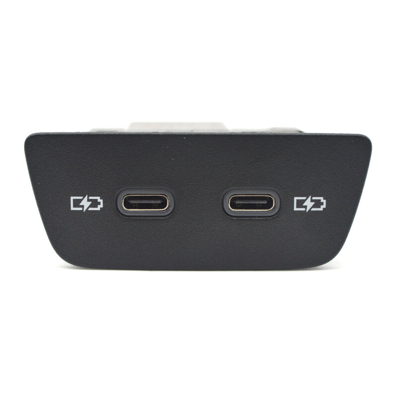 Porta de carregamento traseira dupla USB, OEM 2G6035718 2G6 035 718 para VW MEB ID3 ID7, 1 Pc