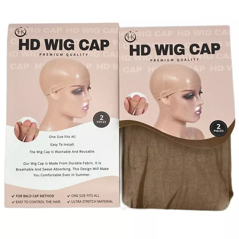 HD peruca fina Cap, transparente e invisível Sheer Cap, perucas Caps para perucas, acessórios para perucas, 10 pcs
