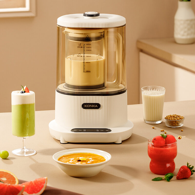 KONKA New High Speed Food Processor with Heating function Electric Low Noise Blender Automatic Soybean Milk Maker Smoothie Mixer