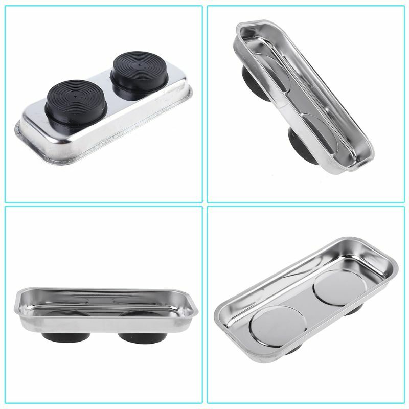 DONG Magnetischer Tabletthalter, rostfrei, für Innensechskantschrauben, Muttern, Metallteile, 5,91 2,56 Zoll