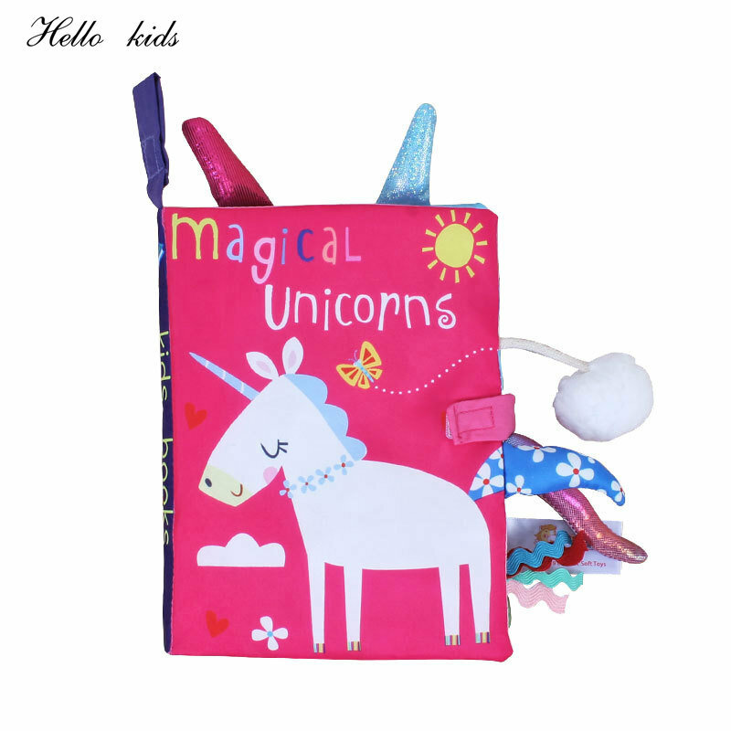Bebê Early Learning Tearing Tail Cloth Book, Som interativo pai-filho, Brinquedo de papel para crianças
