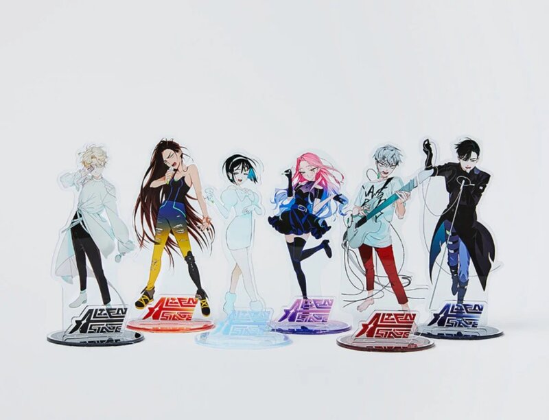 Acrílico Stand Anime Action Figure Toys, Aren Palco, IVAN & TILL, Acessórios de Coleção, Presente Infantil, Decorações de Mesa