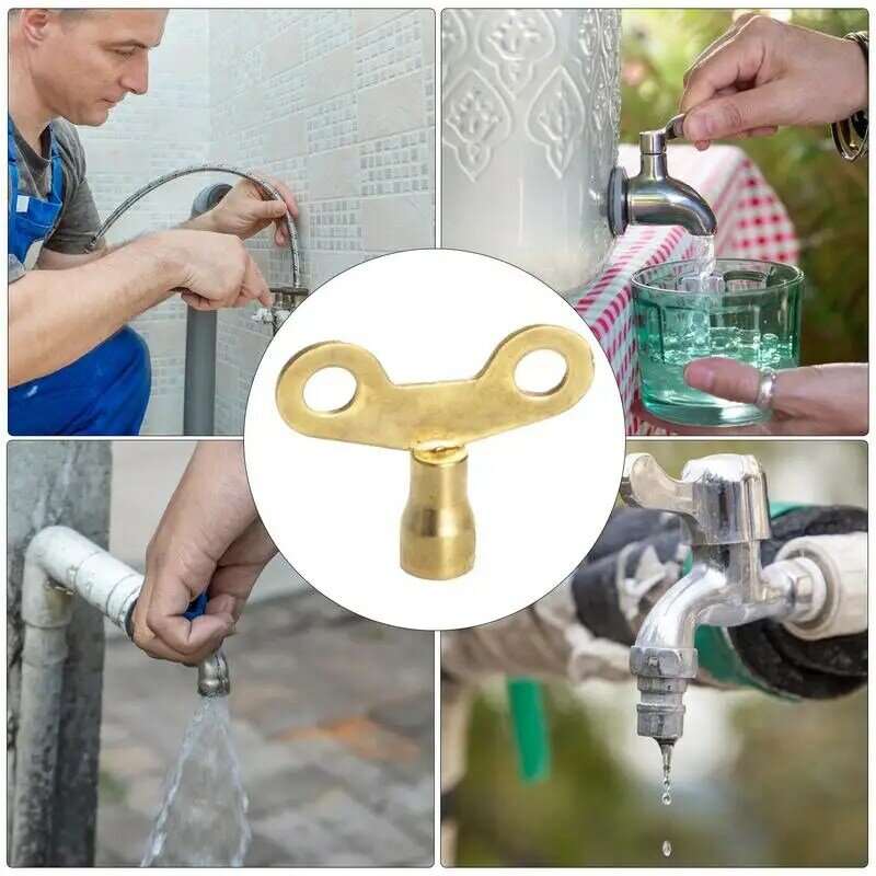 Water Spigot Lock Key Sillcock Wrench Square Wrench Water Keys Sink Faucet Tool Water Spigot Lock Radiator Key For Radiators