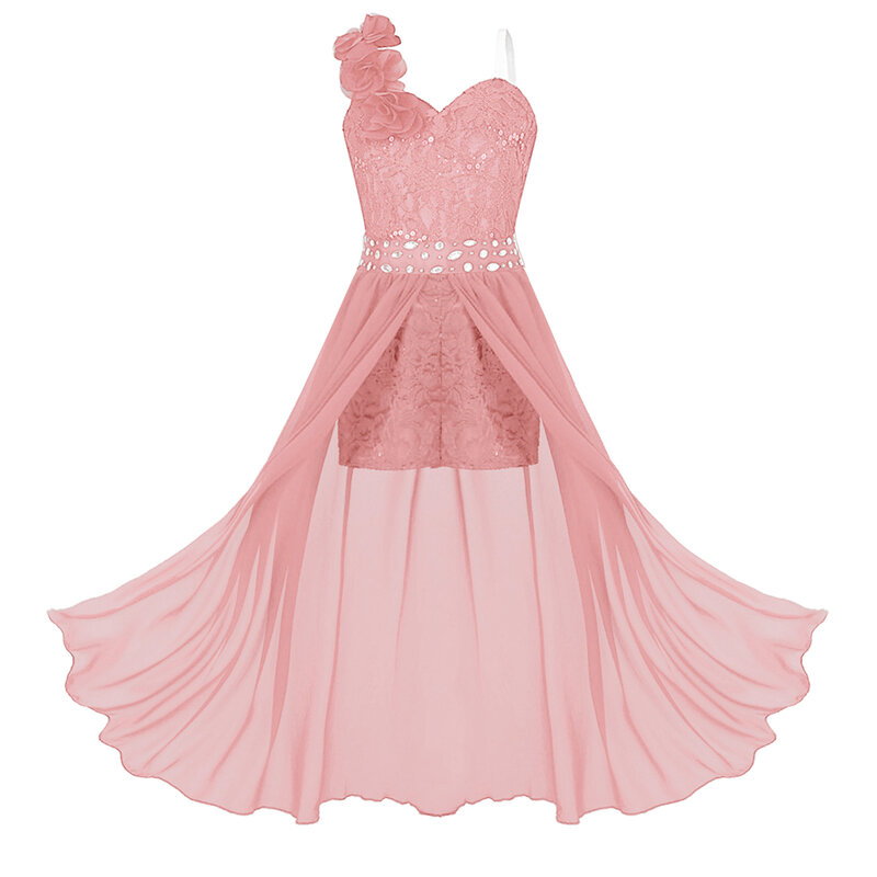Цветочное платье для девочек, детское кружевное шифоновое платье-комбинезон, свадебное платье, детское платье на день рождения, летние платья принцессы для девочек