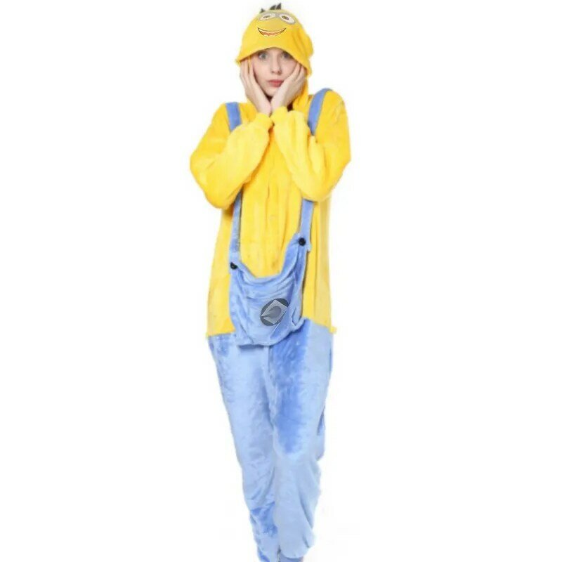بيجامة بغطاء رأس من الفانيلا للأم والطفل ، اللون الأزرق والأصفر ، ملابس تنكرية دافئة ، حفلة الأعياد ، ملابس منزلية ، بذلة متناسقة