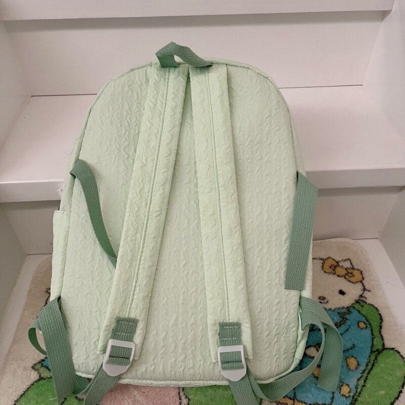 Женский Повседневный рюкзак в шотландскую клетку, зеленая вместительная школьная сумка с изображением цветка собаки, бабочки, студенческий рюкзак для отдыха и путешествий, 2024
