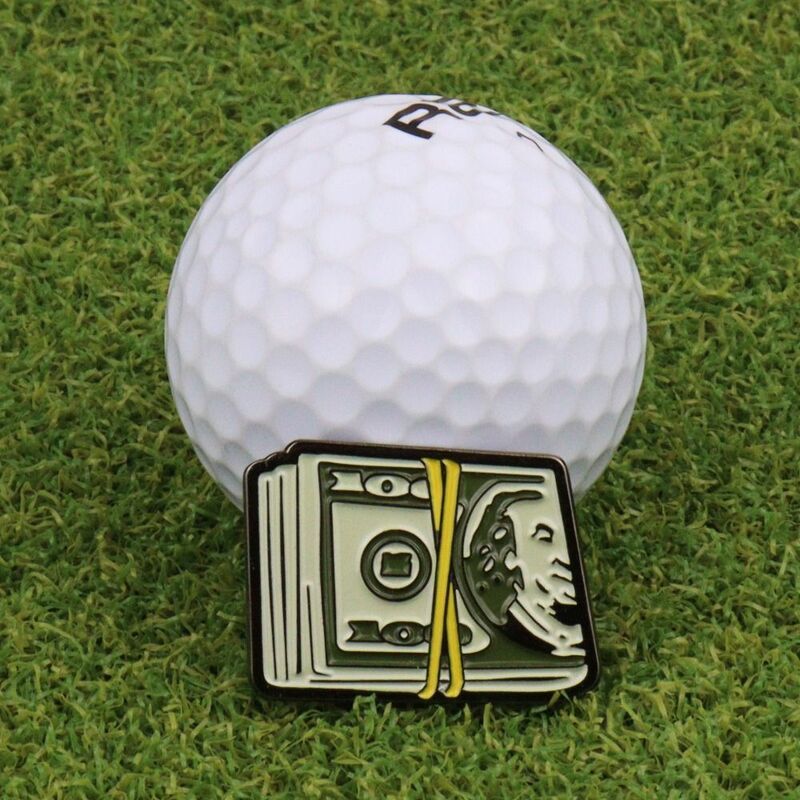 Magnet ball Marker Hut Clip Kirsite Dollar US Dollar Golf Hut Clip einfach zu entfernen Golf Hut Clip Magnet Hut Clip