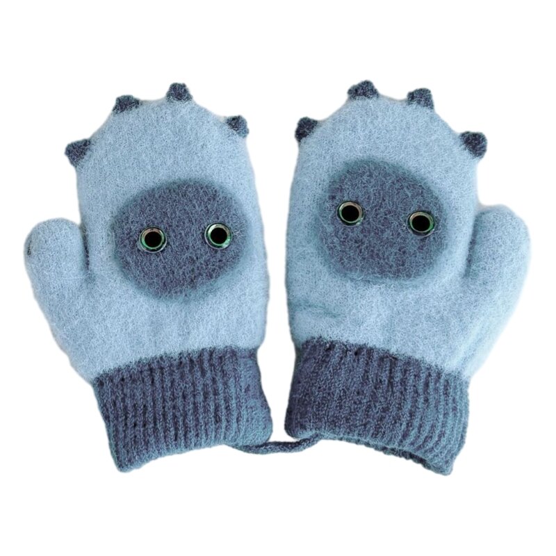 Mitaines sans doigts à col réglable, gants élégants pratiques pour temps froid