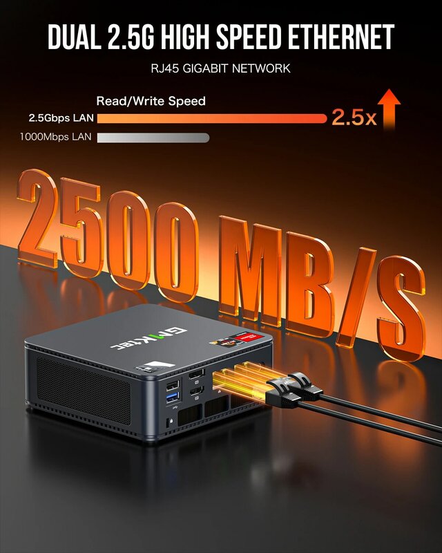 Игровой мини-ПК GMKtec M6 AMD R5 6600H 6-ядерный 12-поточный 32 ГБ DDR5 1 ТБ SSD
