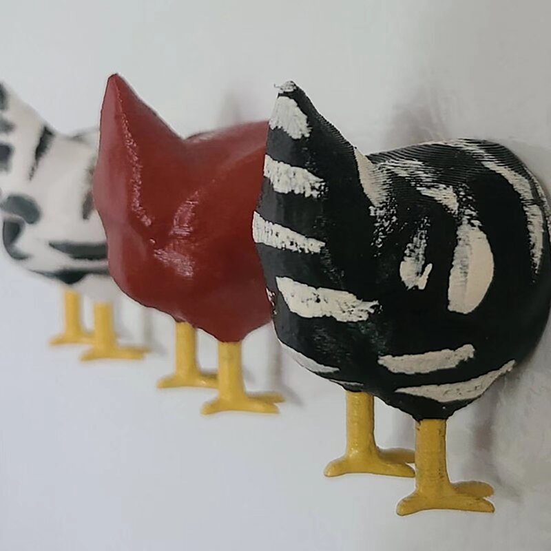 Novelty Funny Simulation Chicken Butt Magnet Refrigerator Stickers Creative Personality Chicken Butt Home Decorations