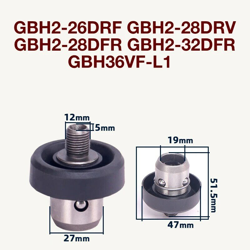 Hammer Quick Change Chuck Power Tools Accessories for Bosch GBH2-26DRF GBH2-28DRV DFR GBH2-32DFR GBH36VF-L1 Fitting Replacement