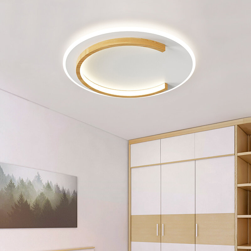 Plafonnier LED rectangulaire au design nordique moderne et minimaliste, idéal pour un salon, une chambre à coucher ou un Hall