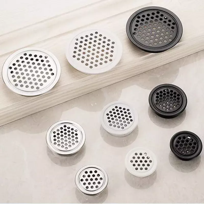 Wardrobe Cabinet Mesh Hole Stainless Steel Louver Air Vent Ventilation Cover Set