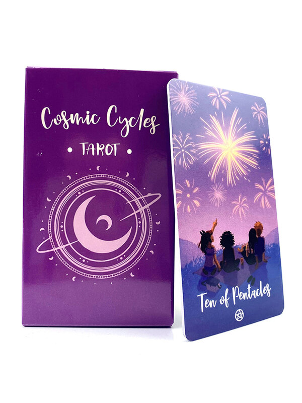 78pcs Cosmic Cycles Tarot 2nd Tarot Card Prophecy Divination Family Party Board Game Fate Card Fortune Telling Game