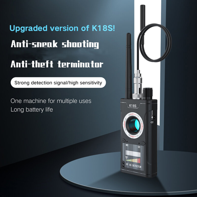 K18S Multifunction Reverse Camera Detector GSM Audio Error Finder GPS Signal RF Tracker Detect Scanner Upgrade