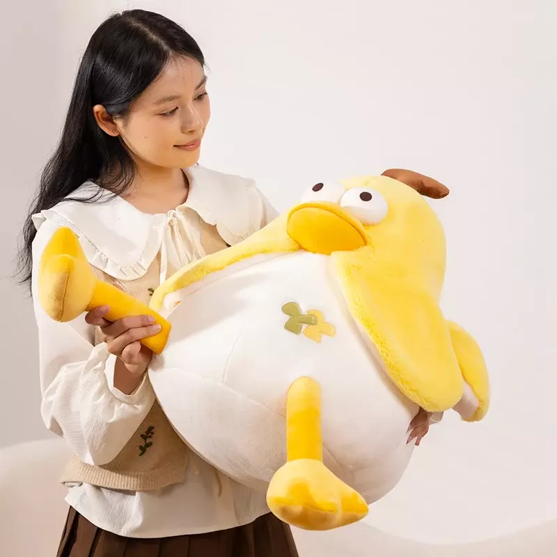 23/35/45cm Soft Cartoon Big Eye Banana  Duck Plush Toys Stuffed Fruit Cushion Pillow Creative Girls Valentine's Gift  Toy Doll