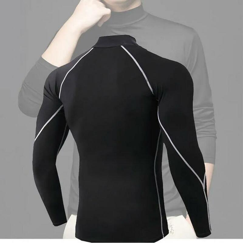 Polyester Spandex Men Top Stylish Men's Compression Tops for Gym Workouts Sports Quick Dry Trendy Comfortable Fitness for Men
