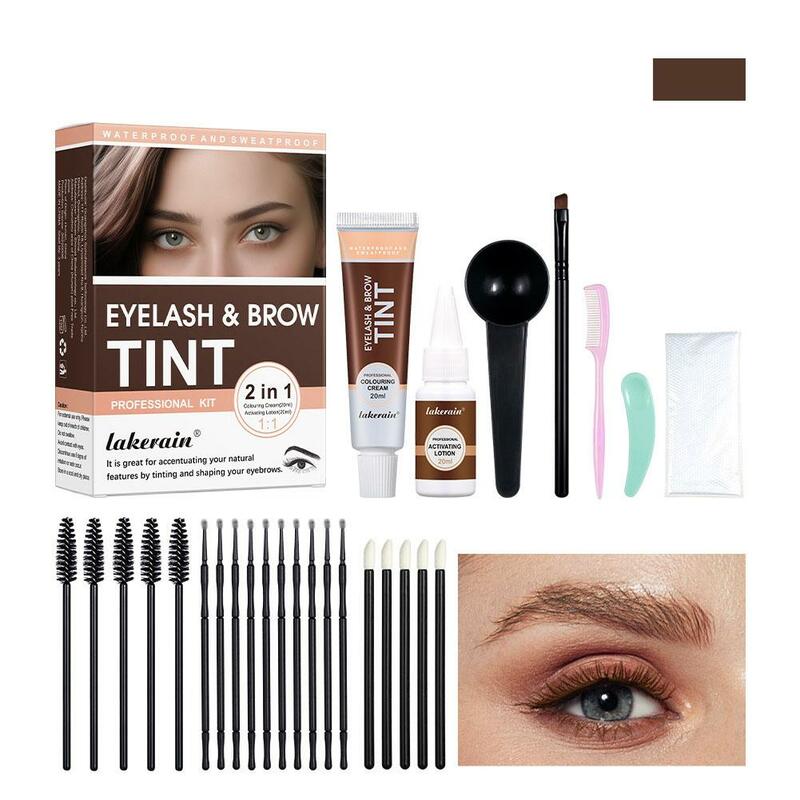 Eyebrow Dyeing Mascara Waterproof Eyelash Eyebrow Dye Eyebrow Tool Makeup Coloring Gel Lasting Dye Tint Kit Fast L8Z5
