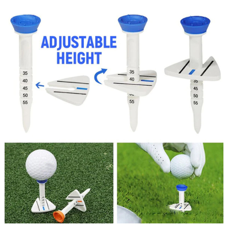 Plastic Golfs Ball Holder Versatile Golfs Double Tees Height Aimings Direction Marks Golfs Tees For Playing Golfs Accessories
