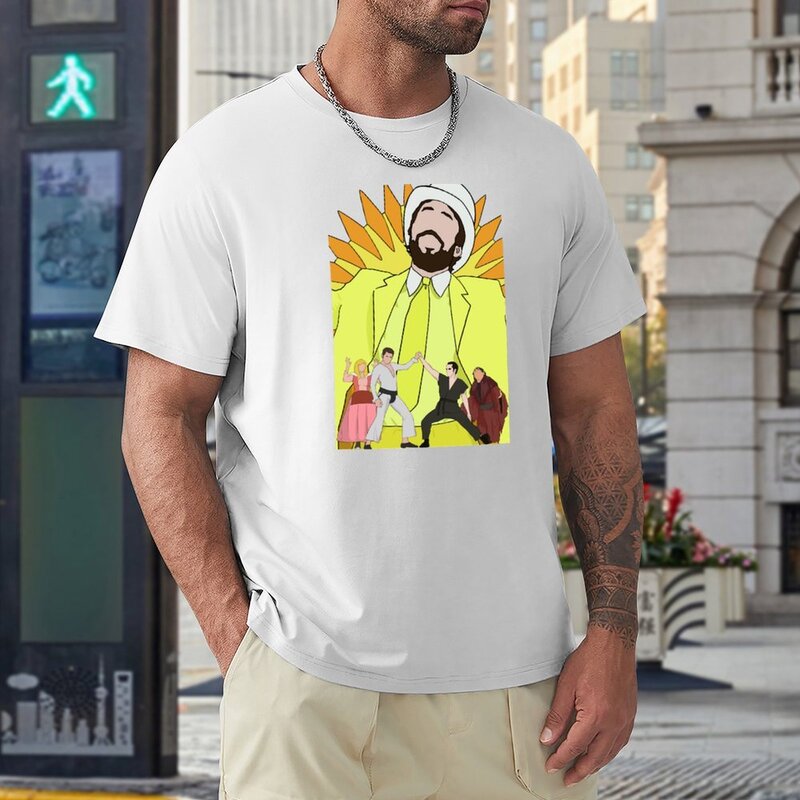 The Gang Design T-shirt gráfica masculina, camiseta verão marca, roupas vintage, roupas hippie, o-pescoço
