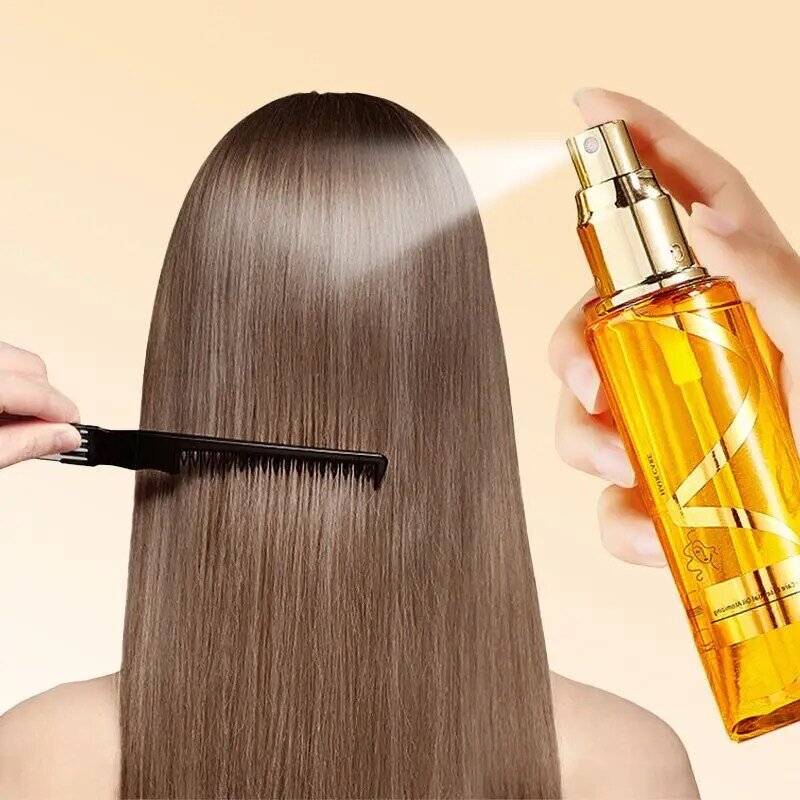 Aceite de argán para el cabello, aceite para el cabello, hidratante y fortalecedor, sedoso, Antifrizz