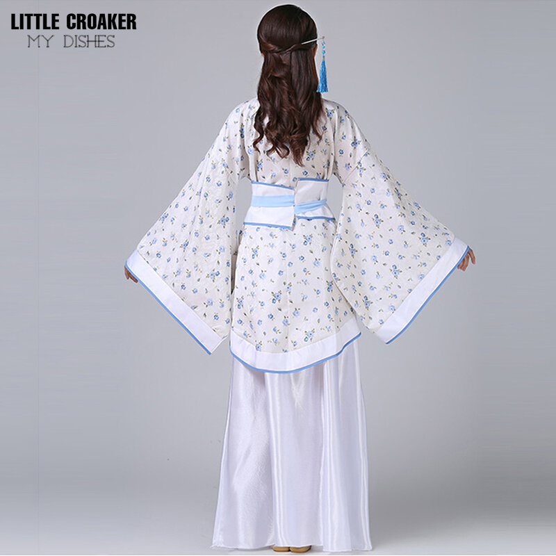 Ancient Chinese Costume Traditional Red Blue White Hanfu Han Tang Ming Dynasty Cosplay Dress Plus Size Festival Women Clothes