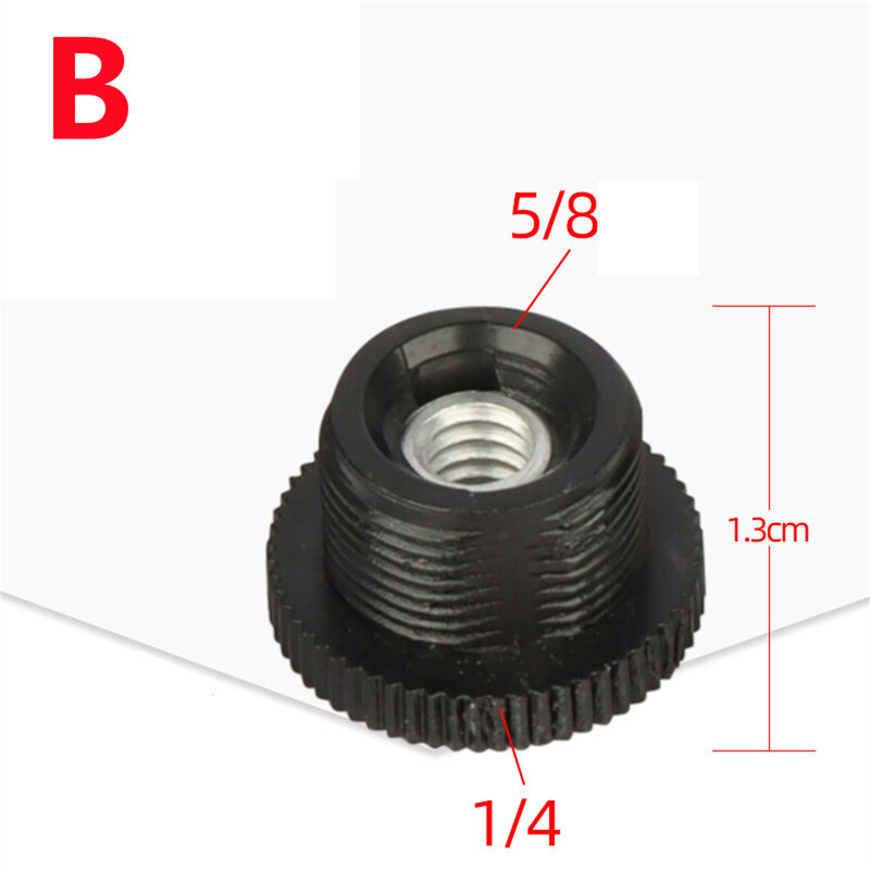 5/8Male To 3/8 1/4Female Threaded Screw Mic Stand Clip Mount Adapter Accessories For Laser Level Tripod Converter SLR Camera