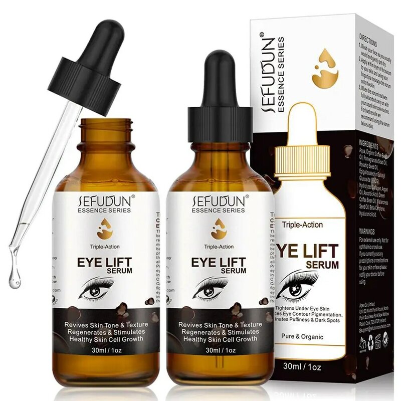 1 stücke/30ml Anti-Falten-Augen serum Roller Perlen massage Augen serum fest feuchtigkeit spendend nähren verbessern Augen taschen dunkle Kreise