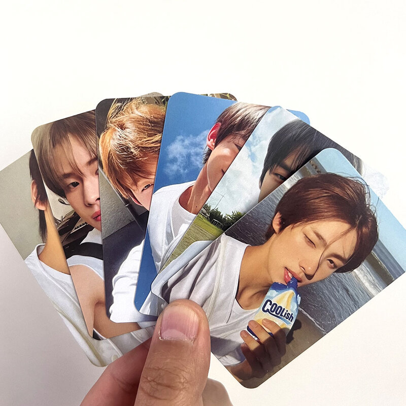 Kpop tws 1. mini album funkelnde blaue photoard 6 teile/satz koreanischen stil glückliche lomo karte shinyu hanjin kyungmin fan sammlung geschenk