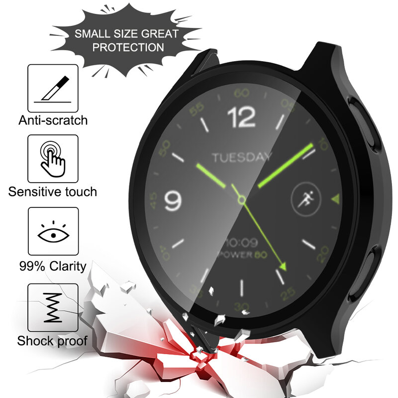 Стекло и чехол для смарт-часов Xiaomi Watch 2, защитный чехол для смарт-часов XiaoMi Watch 2