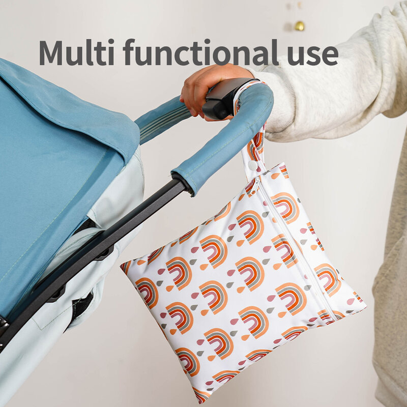 Kangobaby #My Soft Life# 2pcs Set Washable Reusable Baby Blanket Storage Bag Easy Carry Multifunctional Travel Bag