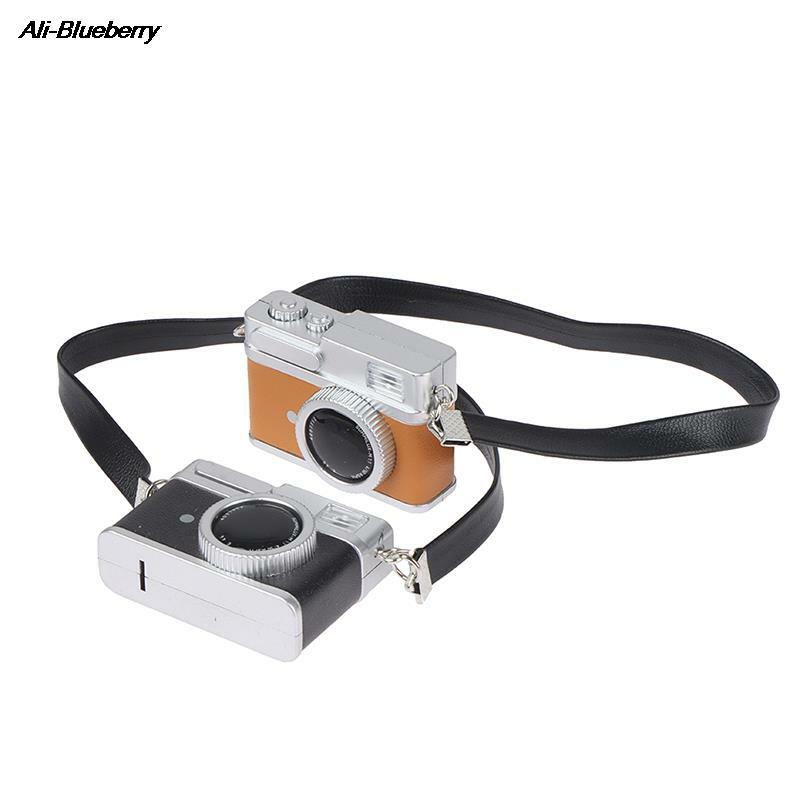 كاميرا دمية صغيرة نموذج دمية مصغرة الرجعية كاميرا ديكور لعبة يمكن تألق للأطفال هدية 41*30 سنتيمتر