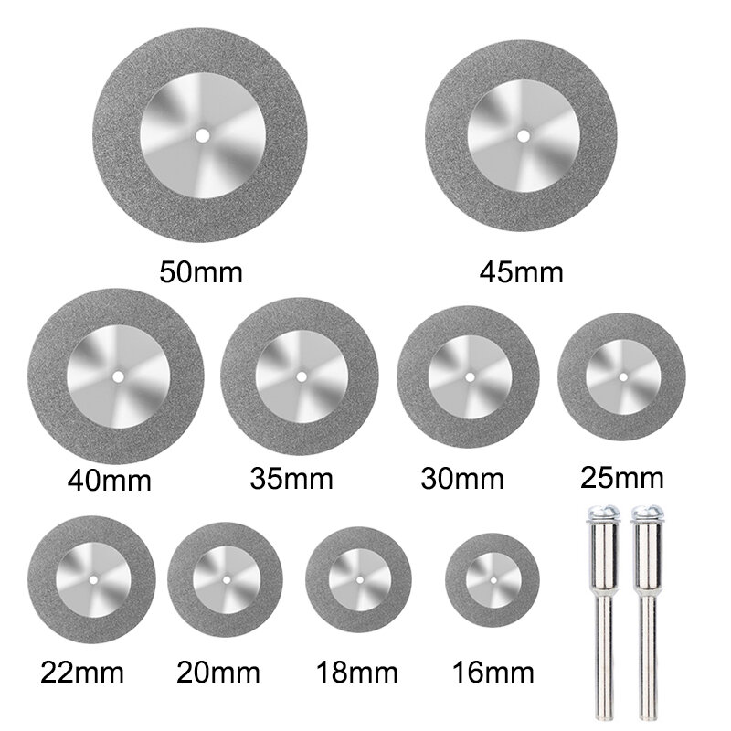 XCAN 10 stücke 16-60mm Diamant Sägeblatt Mini Diamant Schleifen Rad Kreissäge Klinge für Schneiden Jade dreh Werkzeug Mini Sägeblatt