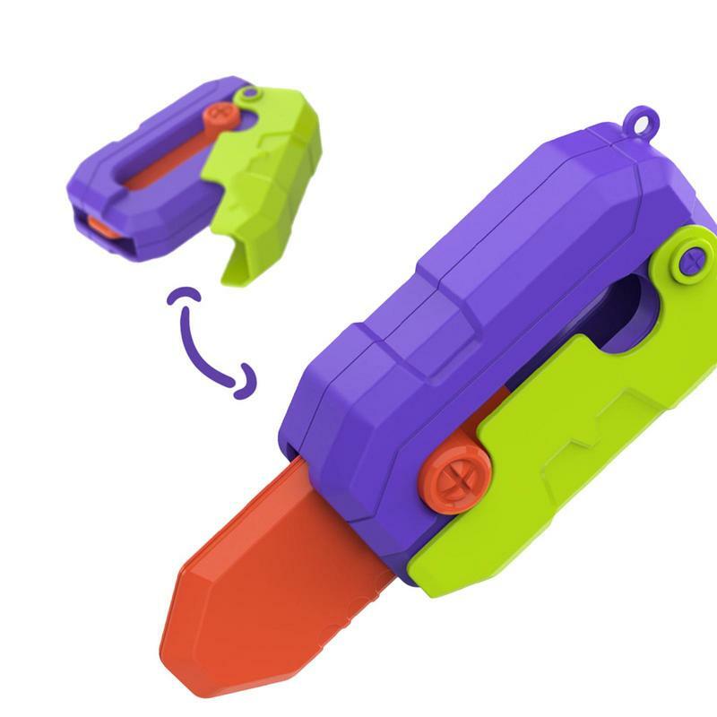 Carota Cutter Toy Gravity carota Cutter Toy 3D Fidget Sensory Cutter Toys giocattolo portatile per alleviare la rabbia per i bambini della scuola di viaggio