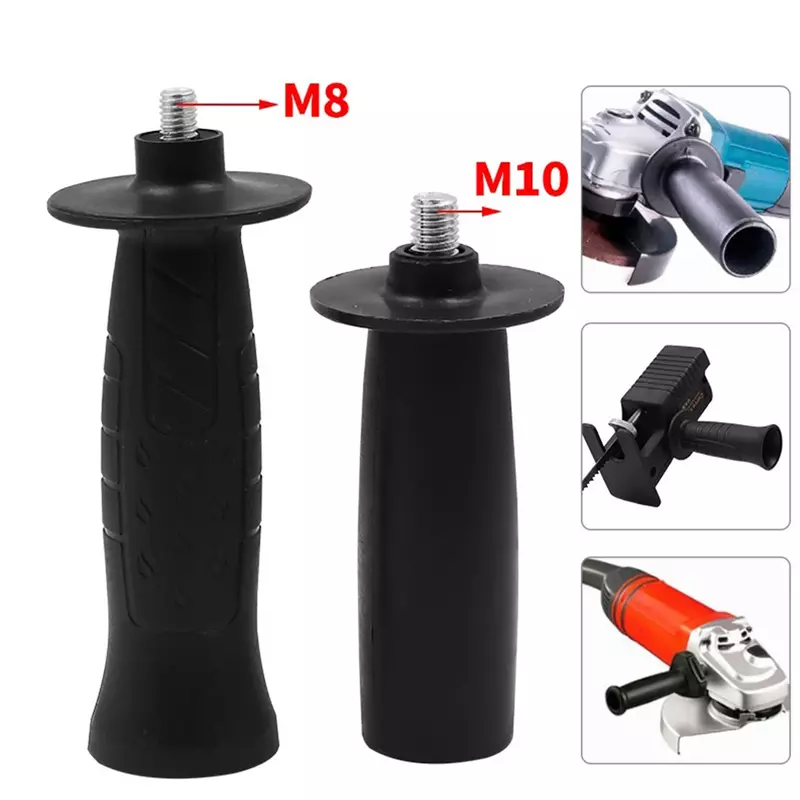Power Tools Angle Grinder Handle Durable Install Comfortable Grip Convenient To Install Metal Plasic Plastic Handle 8mm/10mm