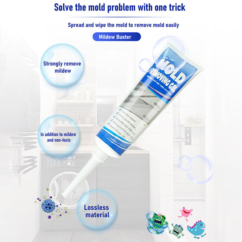 Poderoso Mould Removal Cleaner para WC, agentes limpeza