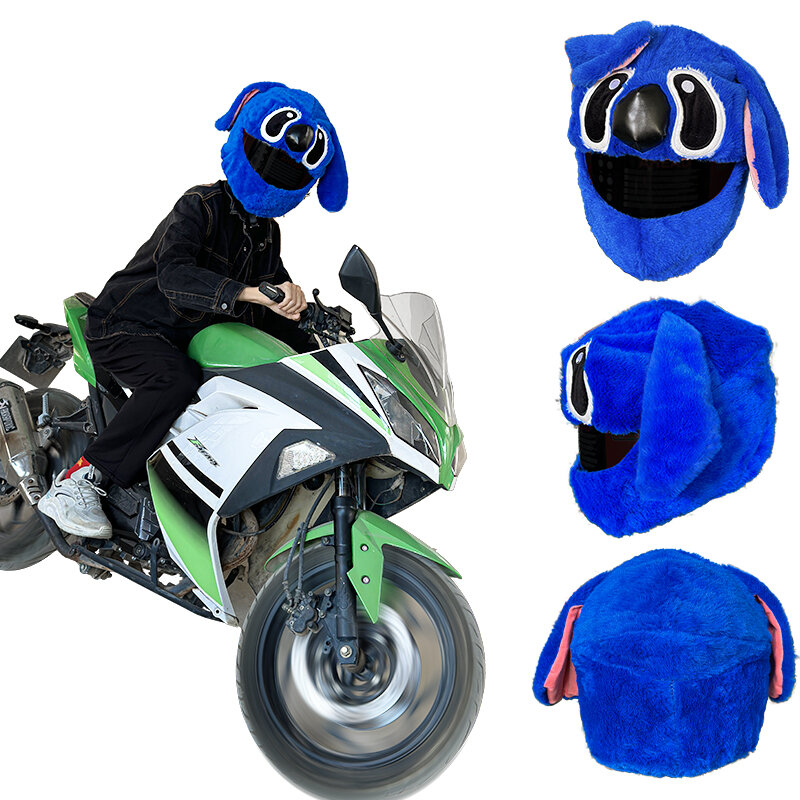 Motorrad Helm abdeckung Plüsch Kopf bedeckung niedlichen Cartoon Persönlichkeit Schutzhülle ohne Helm