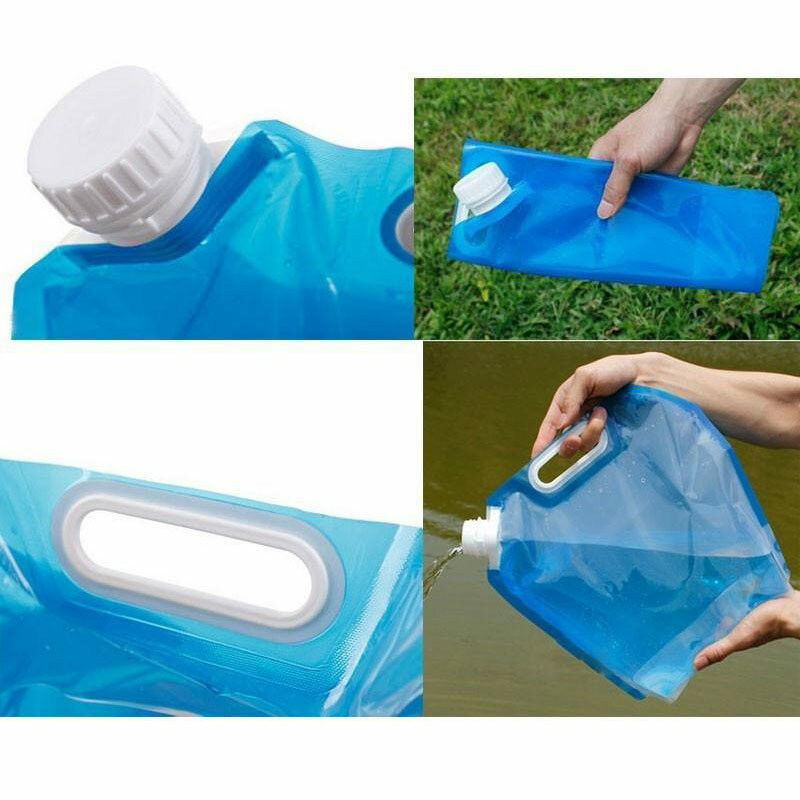 Outdoor Wasser Taschen Faltbare tragbare Trinken Lager Kochen Picknick BBQ Wasser Behälter Tasche Träger Auto 5L/10L Wasser Tank