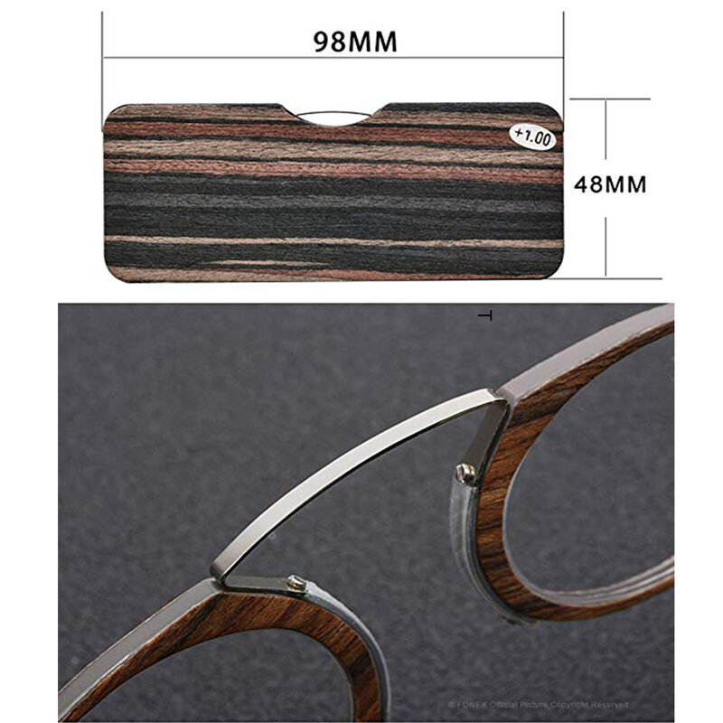 NONOR-gafas de lectura portátiles para hombre y mujer, lentes con Clip de aumento para la nariz, sin brazo, TR90, con caja + 1,0 + 1,5 + 2,0 + 2,5 + 3,0 gafas hombre