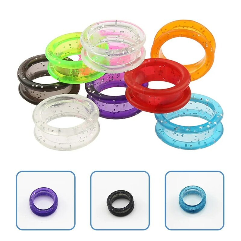 Anillo de tijeras de silicona para dedos de mascotas, 16 piezas, anillos suaves para el pulgar, de Gel de sílice para aseo