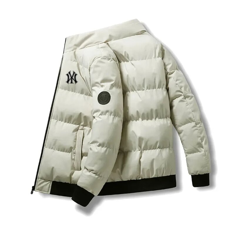 Men's Tiger Head logo padded jacket, thick cotton down jacket, trench coat, M-4XL, winter, 2023